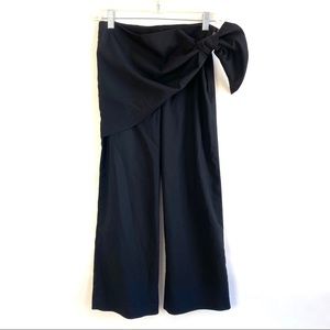 Zara Woman Under Side Tie Wrap Crop Pants
